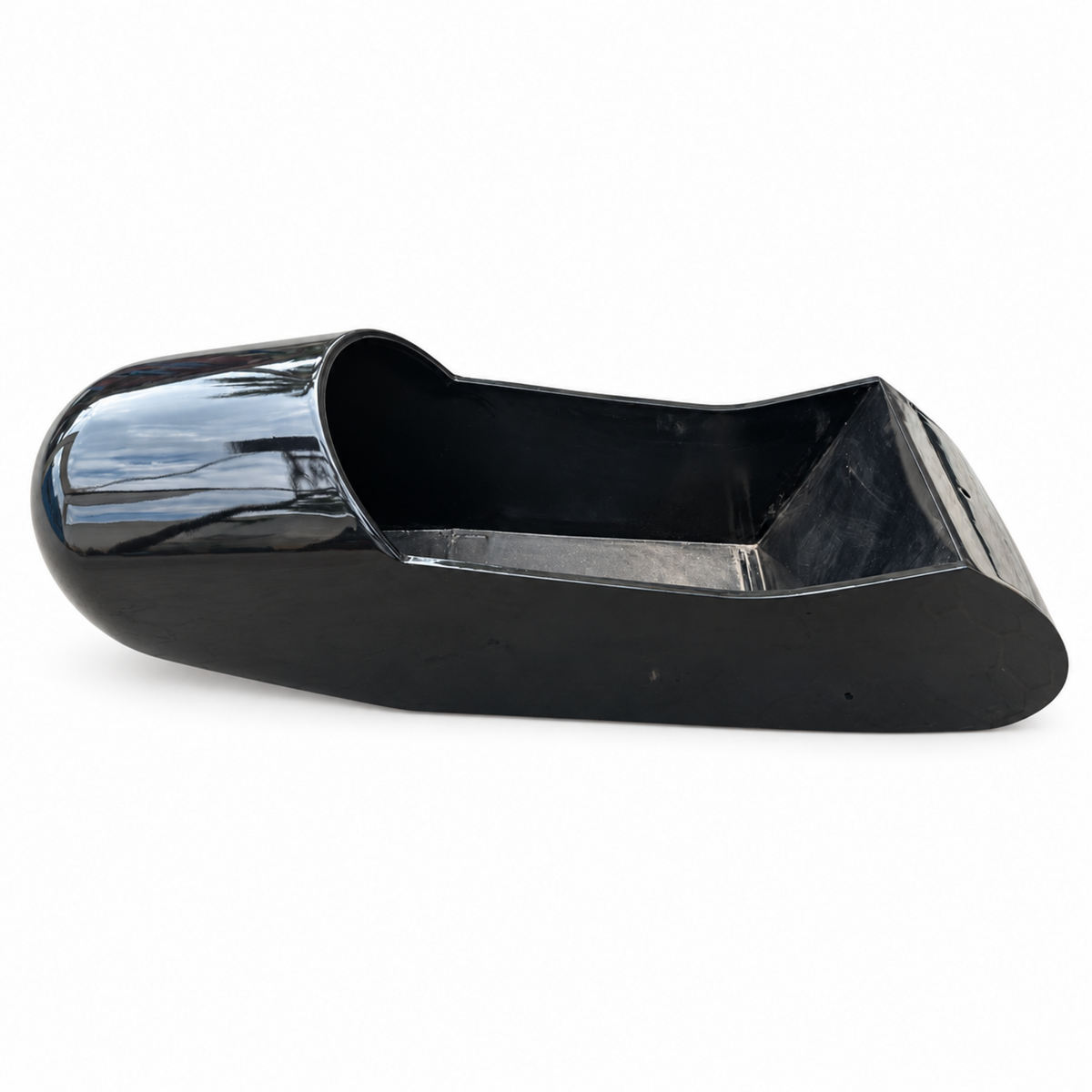 Black Rocket model steel motorcycle sidecar body only, full side profile