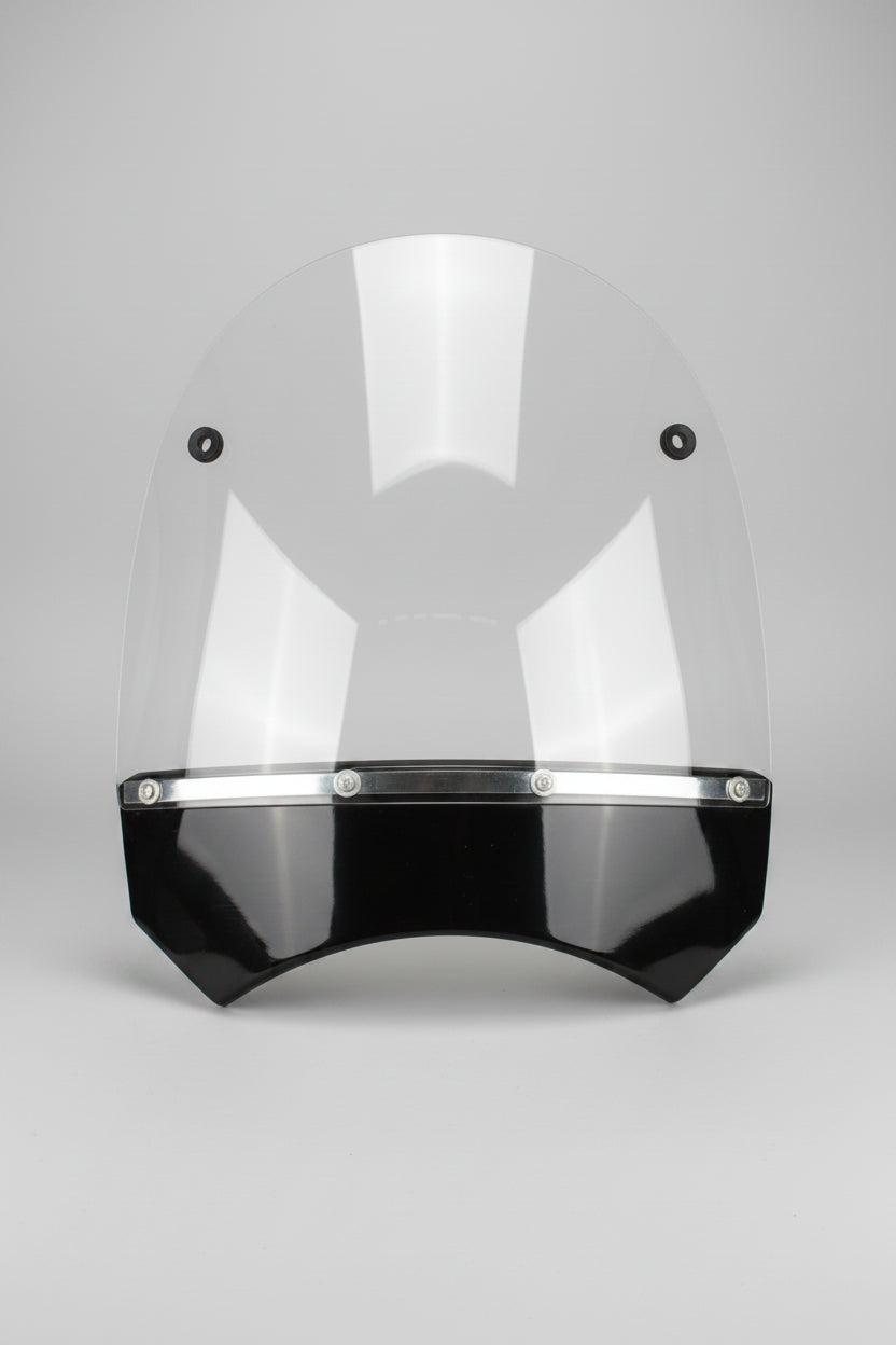 Windshield for sidecar with measurements