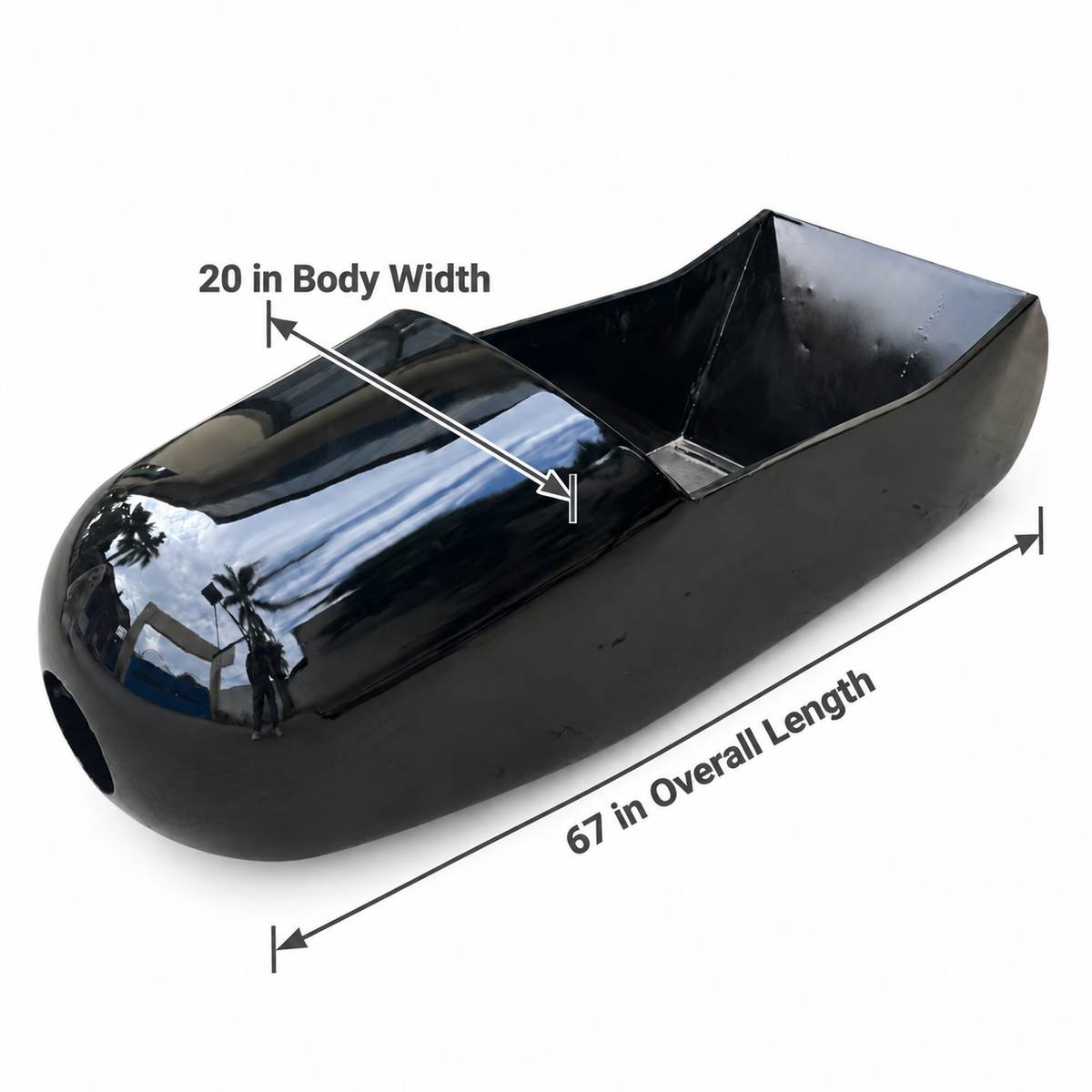 Steel Motorcycle Sidecar Body | Universal – Rocket Model
