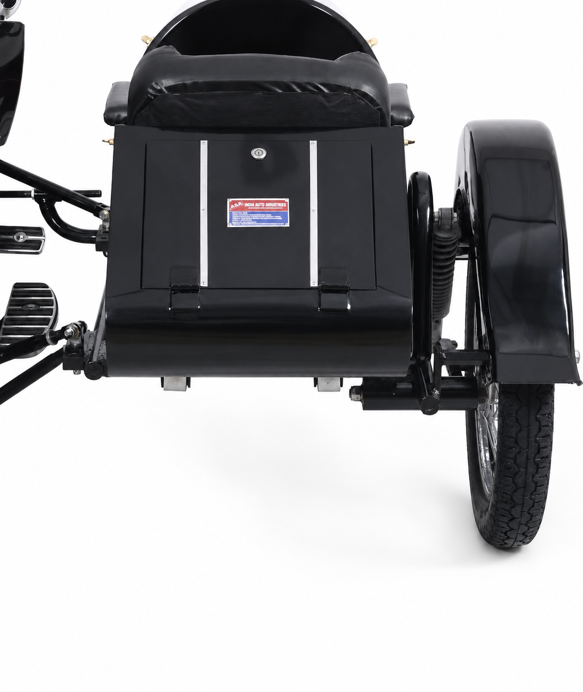 Motorcycle Sidecar-Rocket Model + Universal Mounting Kit | Fits Harley, Honda, Indian, etc.