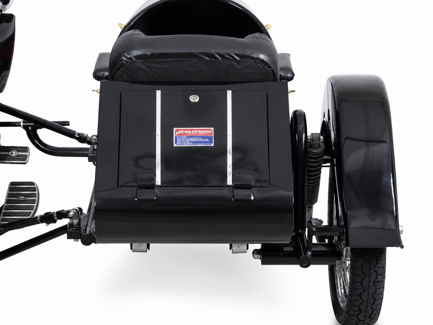Motorcycle Sidecar Euro Model + Universal Mounting Kit | Fits Harley, Honda, Indian, etc.