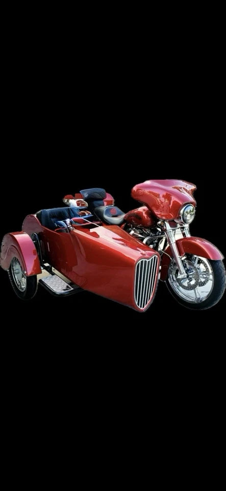 Motorcycle Sidecar Vox Model + Universal Mounting Kit | Fits Harley, Honda, Indian, etc..